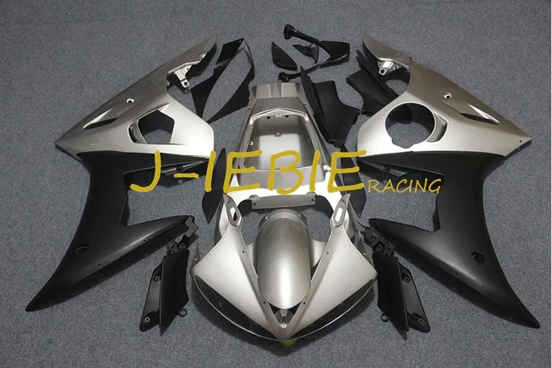 

Silver black Injection Fairing Body Work Frame Kit for Yamaha YZF R6 2005