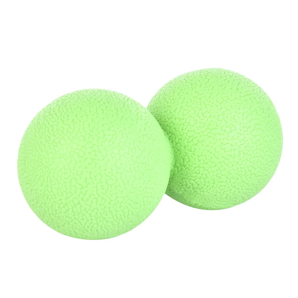 1 шт. красочные Лакросс мяч фитнес арахисовый шар терапия спортзал упражнения для расслабления Массажный мяч для йоги - Цвет: Зеленый
