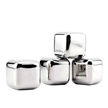 10 шт./лот 304 Нержавеющая сталь кубики льда для виски камни кубики для охлаждения напитков охладитель для напитков гелевая ледяная рок вино камень для охлаждения виски тальковая Порода