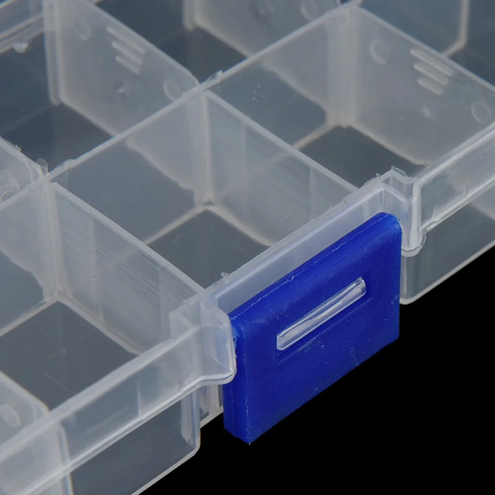 10 сетка регулируемый органайзер для ювелирных отсеков пластиковый прозрачный драгоценный Шарик чехол коробка контейнер для хранения