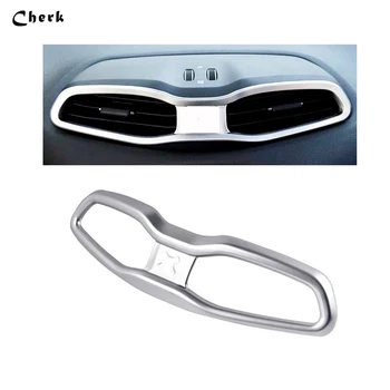

For Jeep Renegade 2015 2016 ABS Chrome Matt Inside Interior Middle Air Vent Outlet Cover Trim