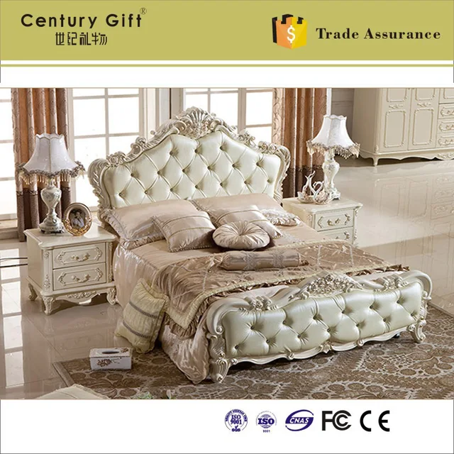 European Solid Wood Bedroom Classical Luxury Furniture China 