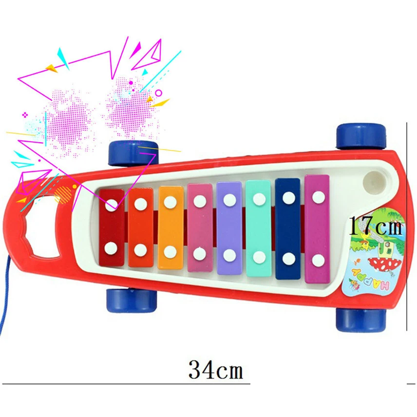Классический свисток Glockenspiel Дети ксилофон игрушки, музыкальные инструменты детство для подарка на Рождество juguete Y