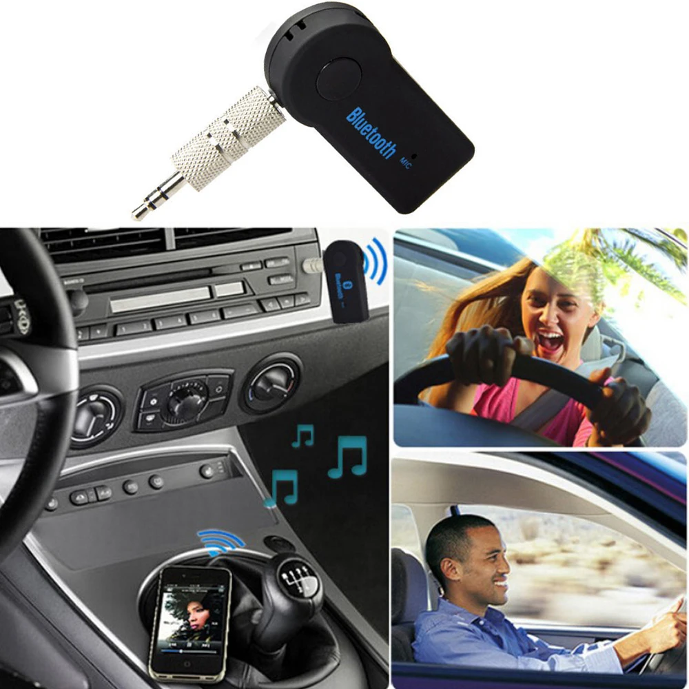 Автомобильный музыкальный bluetooth-приемник Handfree, универсальный, 3,5 мм, потоковый, A2DP, беспроводной, авто, AUX, аудио адаптер, разъем, микрофон для телефона, MP3