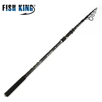 

FISH KING Carp fishing Telescopic carbon fishing spinning rod Standard 3.6M 3.9M 6 Secs C.W 3.5LBS Rod Peche Pesca Tackle