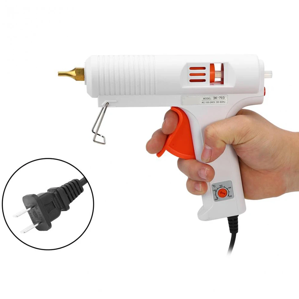

KKMOON Industrial Hot Melted Glue Gun Machine Multifunctional DIY Rubber Machine with Adjustable Temperature Button