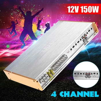 

DC 12V 4 Channel Class AB Car Power Amplifier Bridge Connection Bass Audio