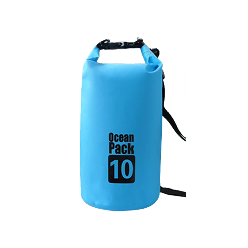 10L Outdoor Waterproof Bag Camping Trekking Dry Impermeable Backpack Swimming Beach Bike Accessories Ocean Pack Water Resistant - Цвет: Blue