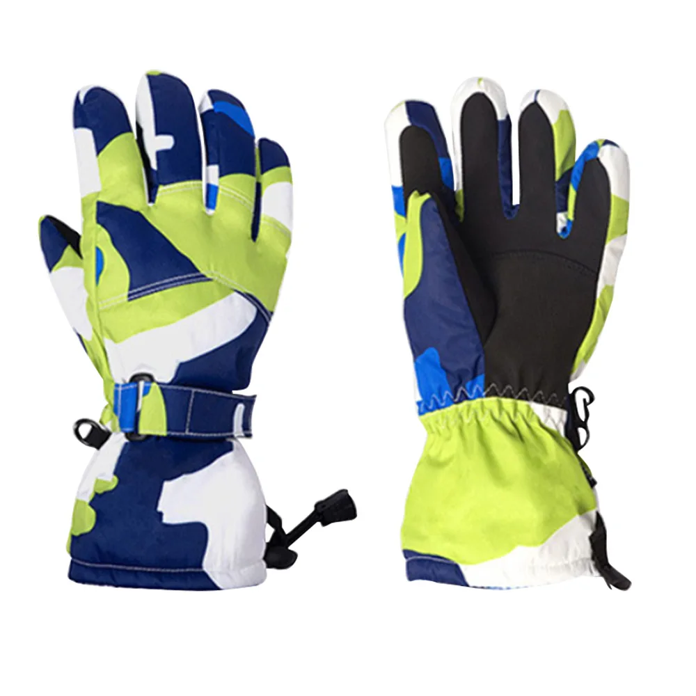 Children Ski gloves Windproof Waterproof Heated Sport Ski Snow