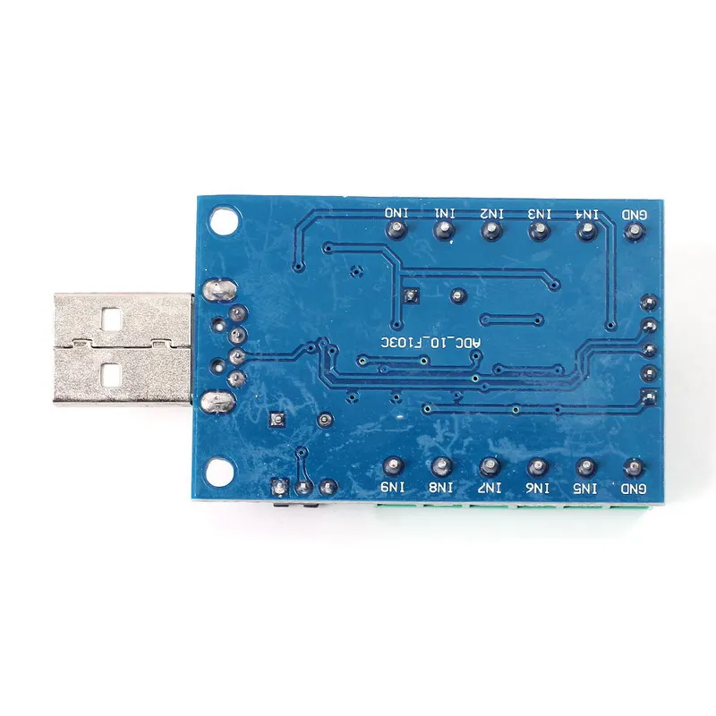 USB 10-канальный 12Bit AD Модуль сбора данных STM32 UART модуль АЦП 10-канальный один Порты и разъёмы Вход