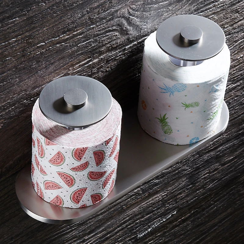 Toilet Paper Holder Creative Aluminum Brushed Bathroom Roll Paper Holder Double Decorative Paper Towel Holder Rack Wall Mounted Toilet Paper Holder Creative Aluminum Brushed Bathroom Roll Paper Holder Double Decorative Paper Towel Holder Rack Wall Mounted