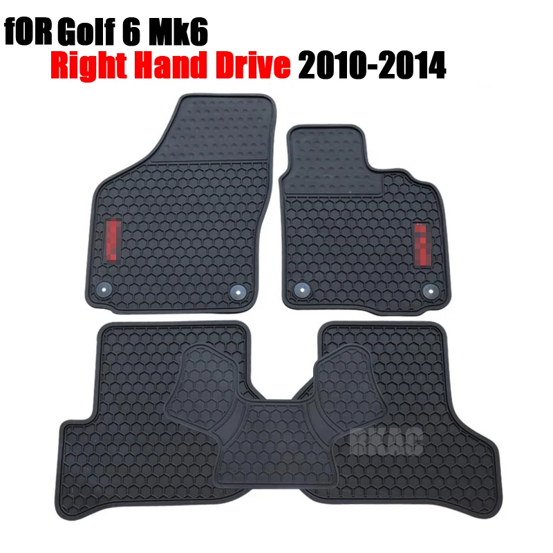 Car Rubber Floor Mat Non Slip Mats Feet Rugs For Volkswagen Golf GTI