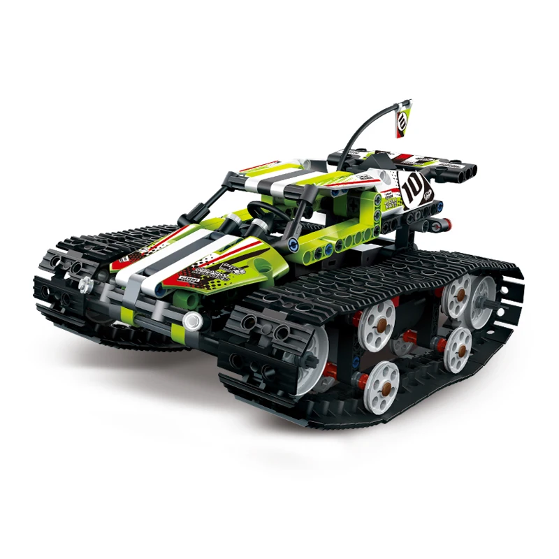 Строительные блоки игрушки Technic серии RC трек дистанционного управления гоночный автомобиль набор кирпичи развивающие игрушки - Цвет: no box with manual