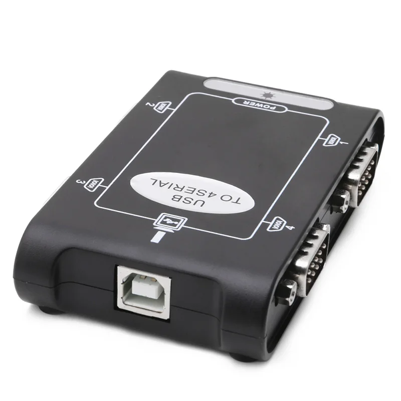9pin USB 2 0 до 4 портов RS232 Серийный DB9 COM разъемы контроллера адаптер