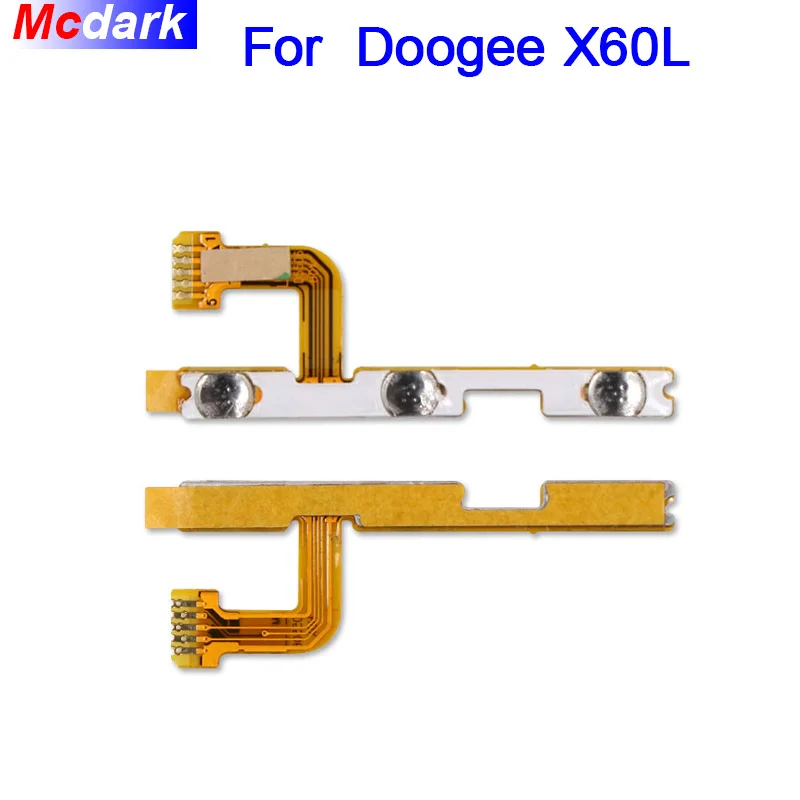 Mcdark Для Doogee X60L Кнопка питания громкости гибкий кабель Высокое качество Замена