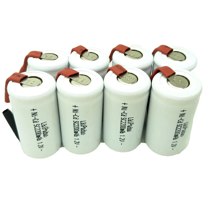 Аккумуляторная батарея Laipuduo 2 4 6 10 12 15 шт. Sub C SC 1 В 2200 мАч А|sc 1.2v|rechargeable batterybattery 2200mah |