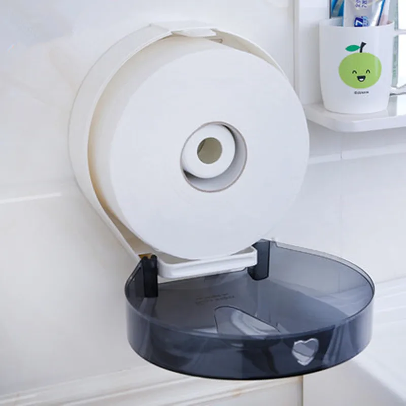 Online BOCHSBC Wasserdicht Tissue Box Hotel Bad Wc ABS Papierrollenhalter Große Grau Braun Porta Rotolo Carta Igienica