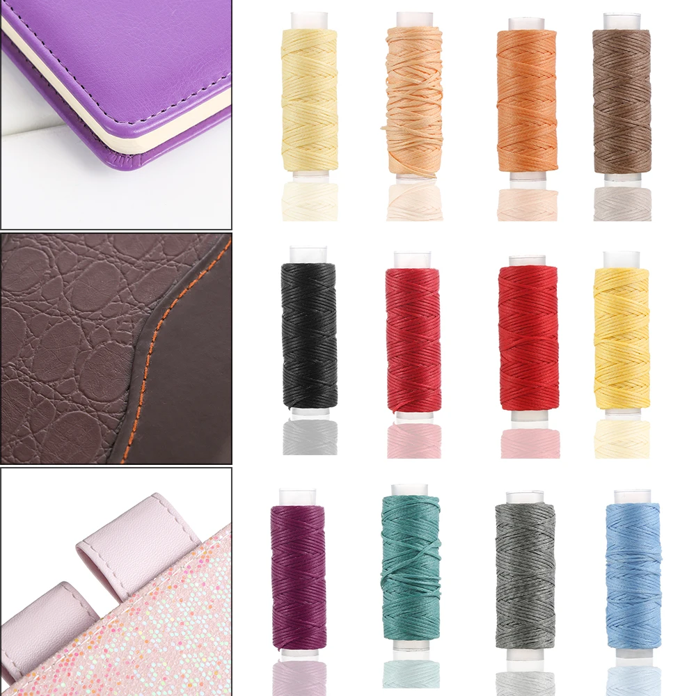 

25Meters Durable 0.8mm 150D Leather Waxed Thread Cord for DIY Handicraft Tool Hand Stitching Thread Flat Waxed Sewing Line Gifts