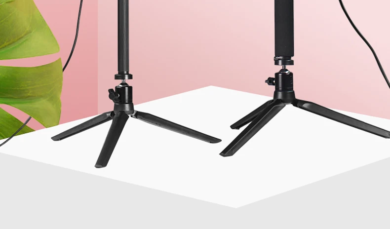Dimmable LED Studio Camera Ring Light Photo Phone Video Light Annular Lamp With Tripods Selfie Stick Ring Fill Light For Canon - ANKUX Tech Co., Ltd