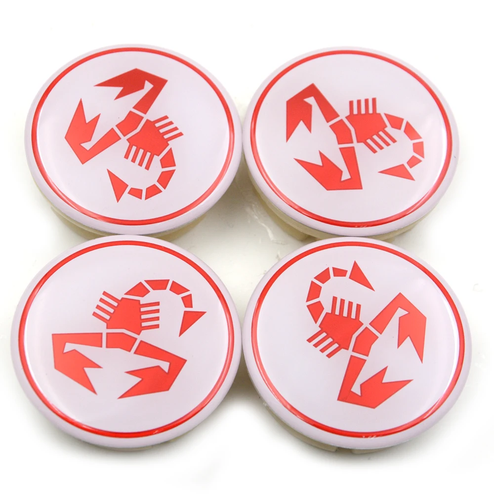 Gzhengtong-4pcs-50mm-42mm-Scorpion-Emblem-Car-Wheel-Center-Caps-For-Zagato-750-OT2000-Coupe-Auto