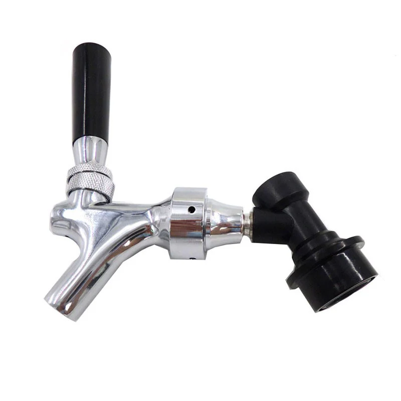 Beer Tap Polished Chrome Draft Beer Faucet With Ball Lock Quick