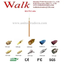 Высокое качество RG178 кабель, посеребренный RG178 КОАКСИАЛЬНЫЙ КАБЕЛЬ, rg178 кабель, 50 ом, для SMA, U. FL IPEX, соединитель FME