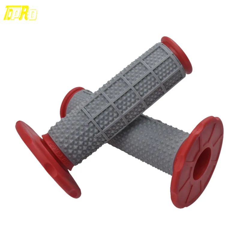 7/8" 22mm Mx Soft Red Gray Motocross Dirt Bike Motorbike Handlebar Hand