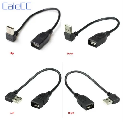 10 см 20 USB 2 0 A Male to Female 90 Угловой Удлинительный адаптер кабель USB2.0 male female