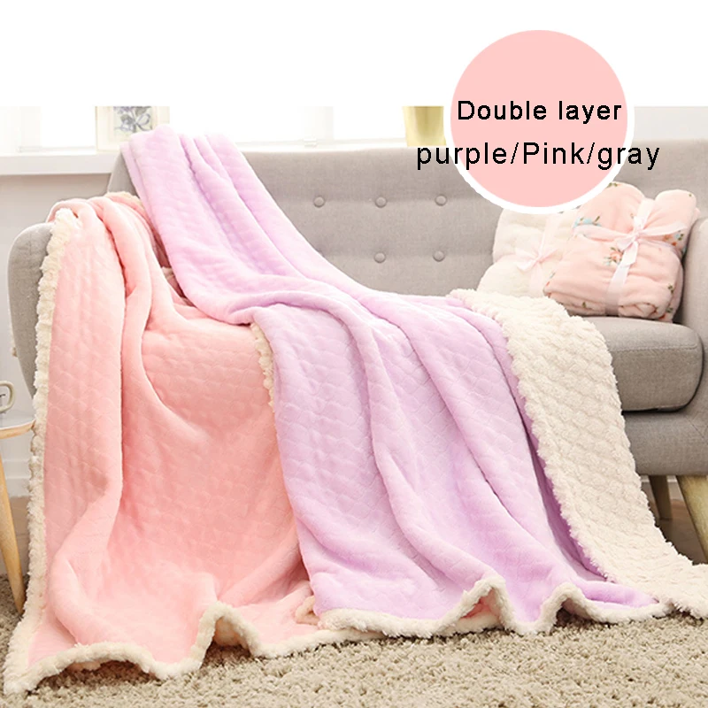 

80*120cm Baby Blanket Infant Bebe Thicken Flannel Swaddle Envelope Stroller Cartoon Blanket Newborn Baby Swaddling