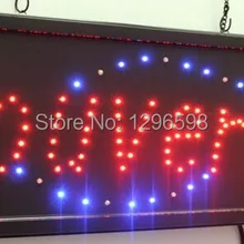 Горячая производство открытый знак 10x19 дюймов полуоткрытый ультра яркий бег ouvert подсвеченный знак