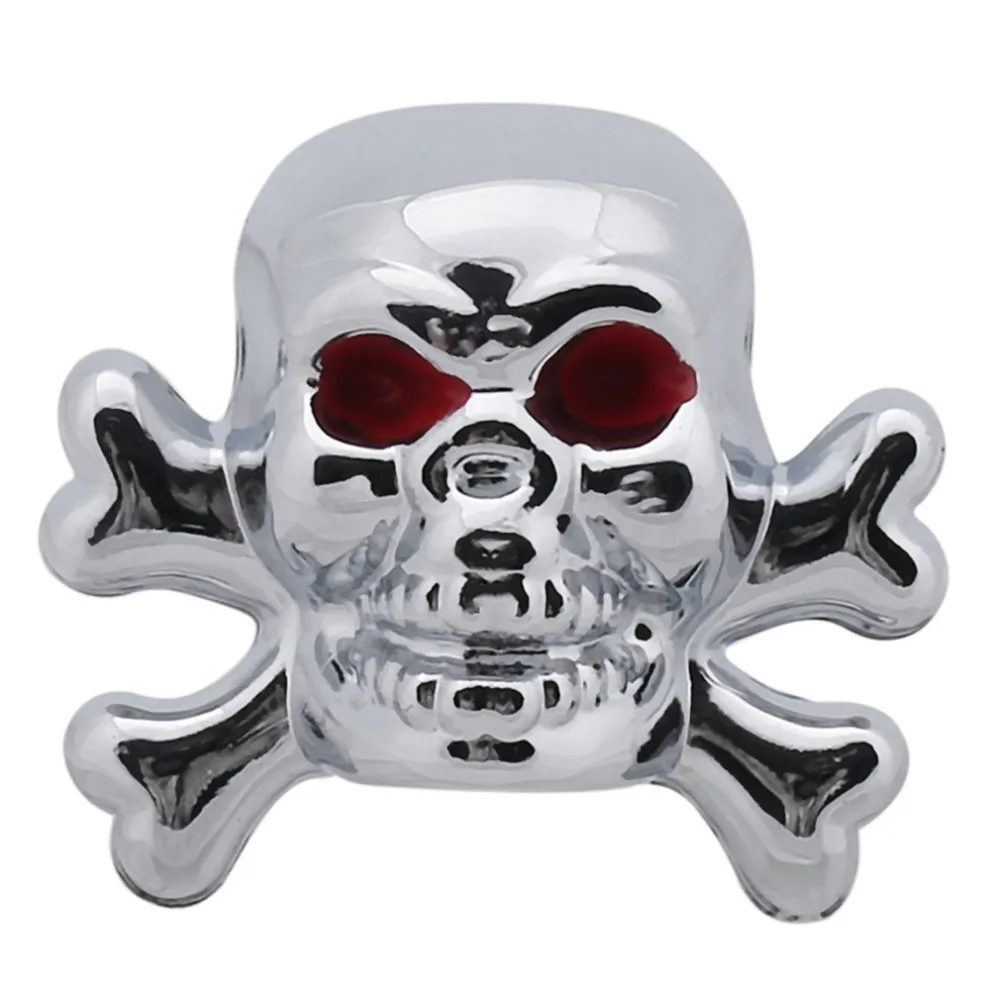 2018 4 Pieces Unique Car Truck Bike Skull Tire Air Valve Stem Caps