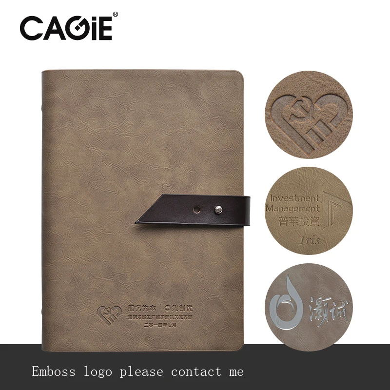 Cagie 2018 Винтаж спираль Тетрадь Бизнес путешествия Искусственная кожа планировщик