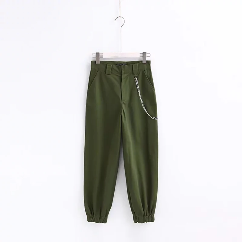 Soltas de Moletom para Corrida para Primavera de 2021 Calça Cargo Camuflada Feminina Cintura Alta Calças Femininas 20 Calça cargo camuflada feminina cintura alta, calças