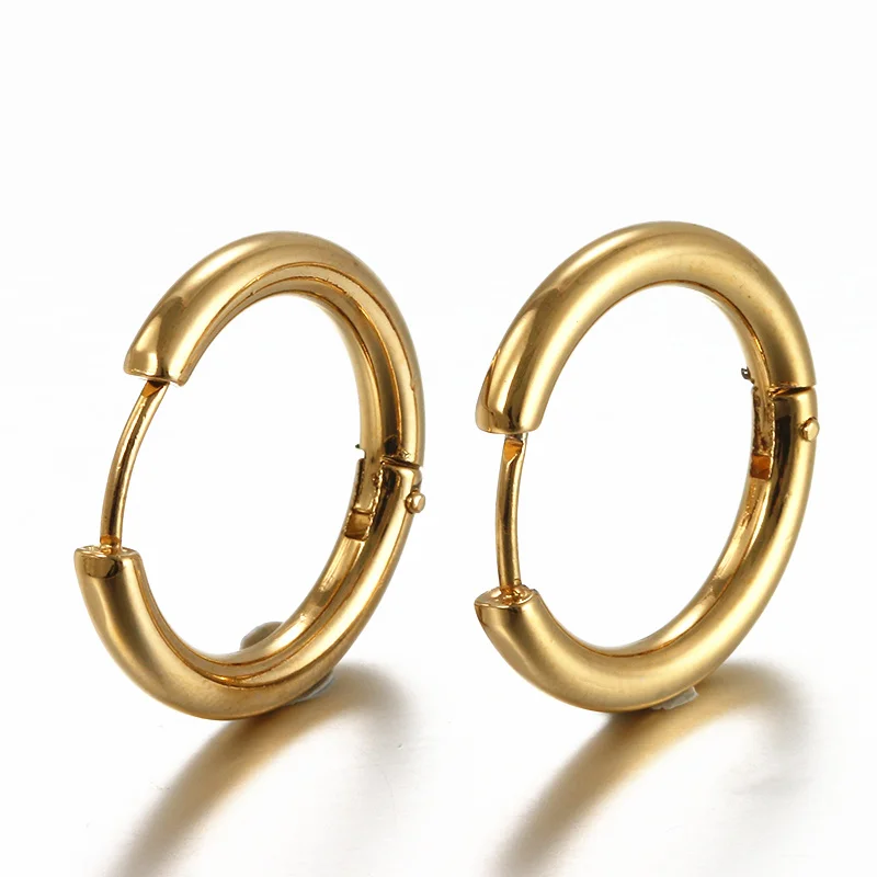 Aliexpress Boniskiss Hoop Men Earrings Brand Earring Gold Aliexpress Boniskiss Hoop Men Earrings Brand Earring Gold Color Stainless Steel Elegant For Women Jewelry Penntes Mujer Moda From