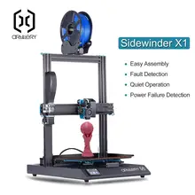 2019 новейший арлерийский Sidewinder X1 3d принтер ультра-тихий драйвер TFT сенсорный экран Dual Z axis Resume 3d принтер для печати с USB