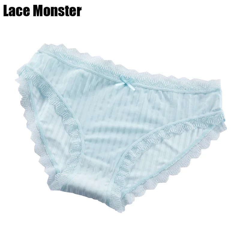 Viscose silky lace panties comfortable briefs High quality soft underwear women lingerie breathable Plus size pink transparent |