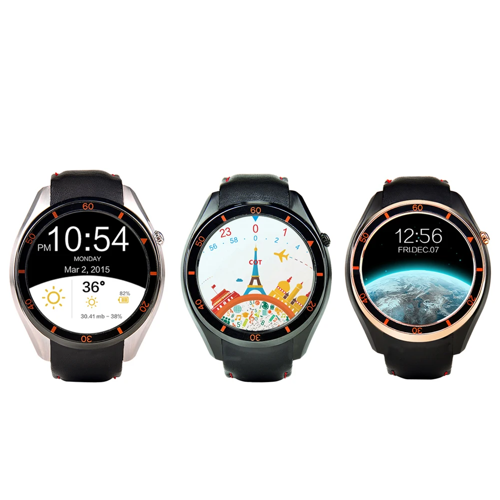 

2017 Hot Sale MTK6580 Android 5.1 OS Smart Watch Phone 400*400 Screen quad core I3 Smart Watch Support SIM Pedometer Heart Rate