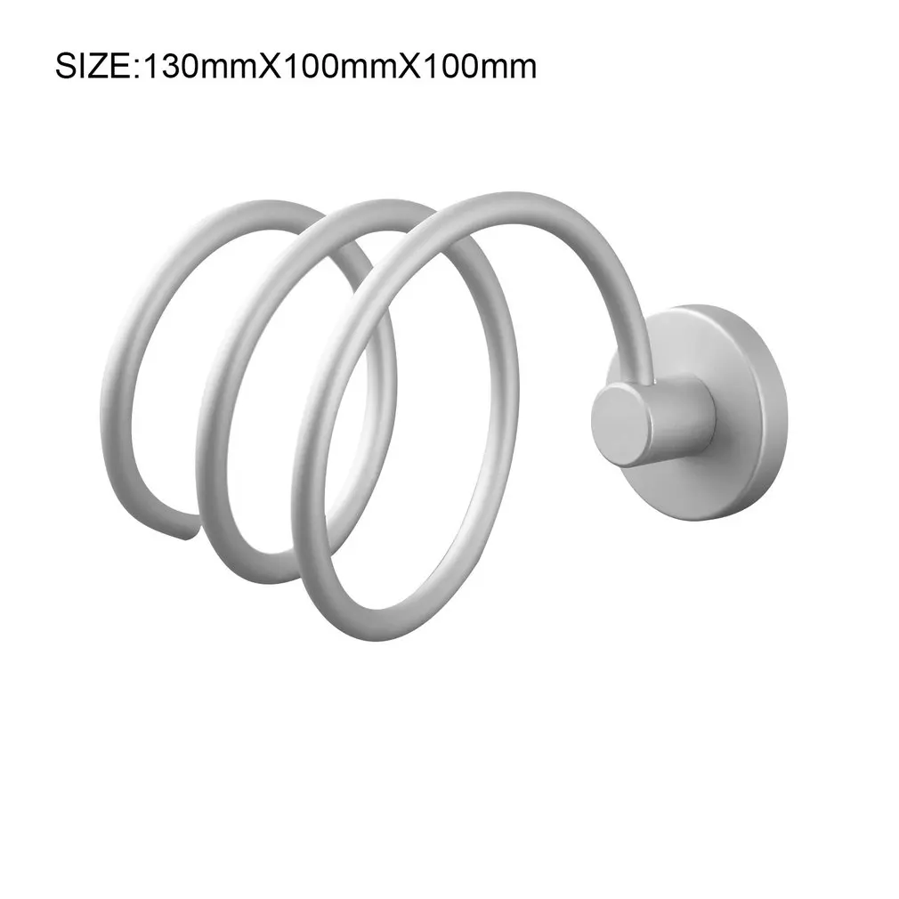 Durable Blow Hair Dryer Holder Aluminum Wall Shelf Bathroom Storage