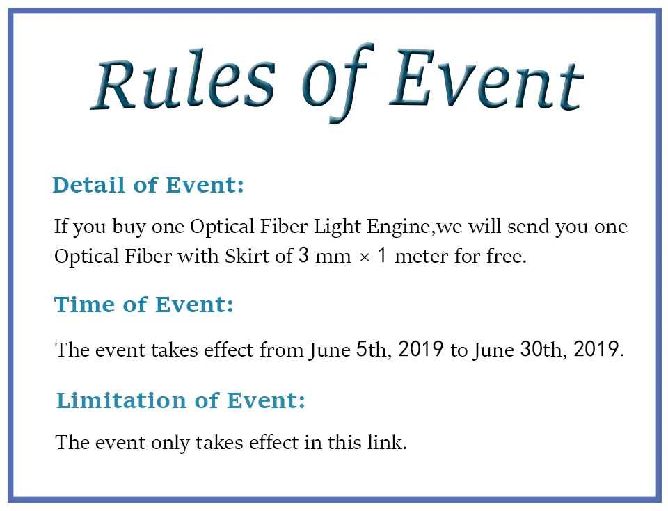 rule of event