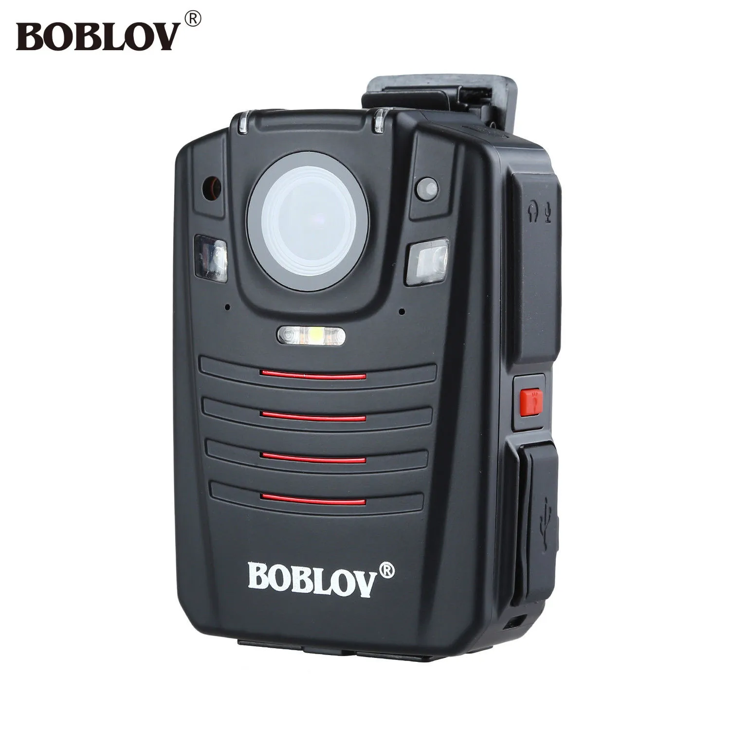 

BOBLOV HD66-07 1296P 64GB Ambarella A7 Body Camera Audio Video Recorder 2.0 LCD Night Vision Police Cam GPS Remote Control