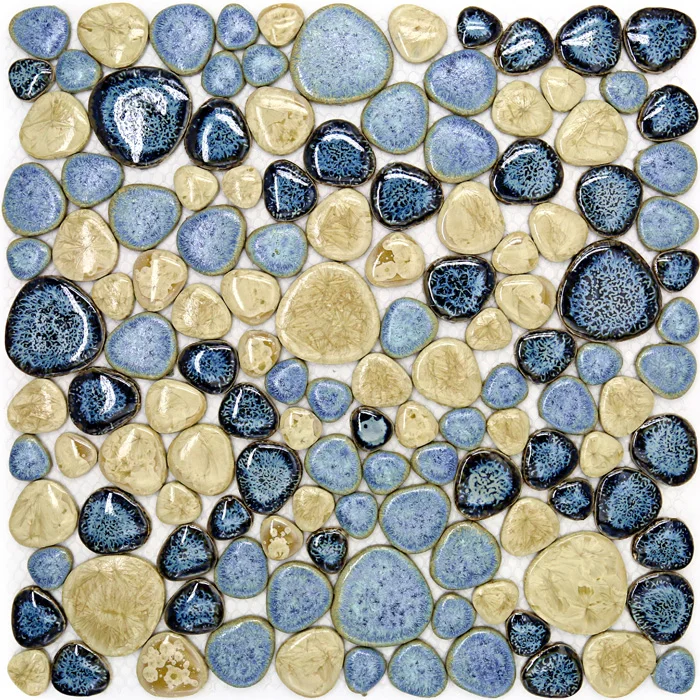 Porzellan kiesel mosaik fliesen küche backsplash fliesen