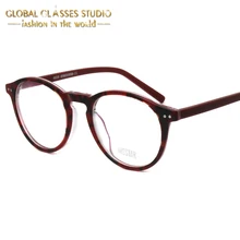 Новые ретро круглые очки Оптические очки по рецепту Близорукость очки для чтения ацетатные очки для мужчин и женщин MSG7111
