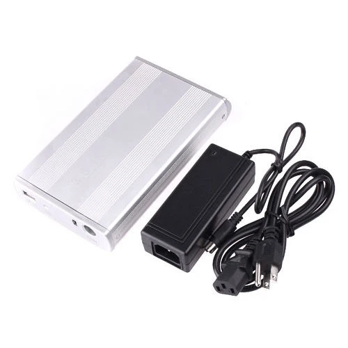 

Silver 3.5 Inches USB 2.0 IDE Hard-disk HDD Enclosure Cartridge Case
