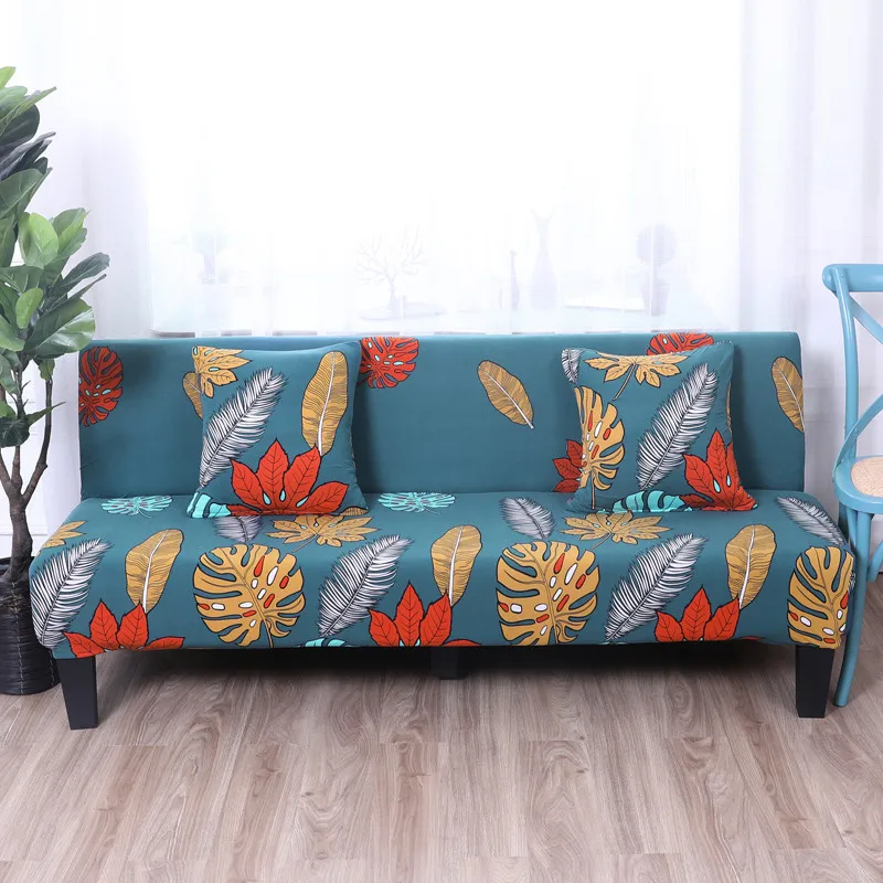 Современный стиль все включено чехол на диван из стрейч-материала эластичность дивана чехол для дивана Противоскользящий синий перо