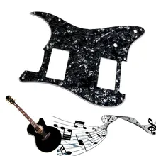 1 unid 3ply negro perla Guitarras pickguard para Fender Stratocaster Strat 2 HH humbucker Guitarras piezas