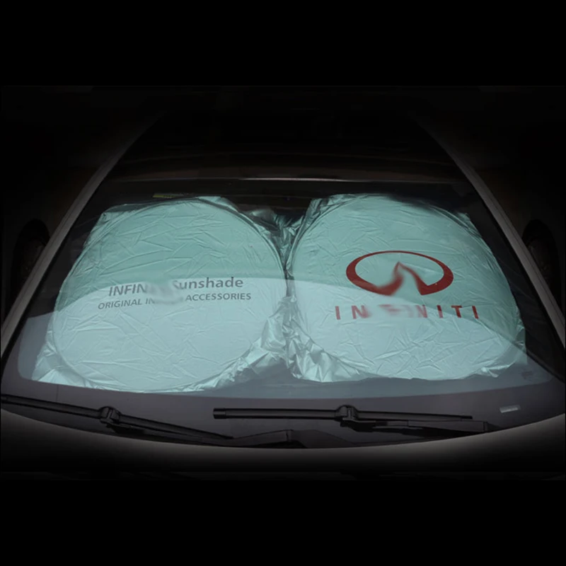 

Car window sun shade for Infiniti windshield sunshade solar UV protection foil foldable sun screening cover auto curtain parasol