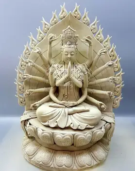 

24'' chinese Dehua porcelain Thousands Hands Avalokitesvara Cundhi Bodhisattva