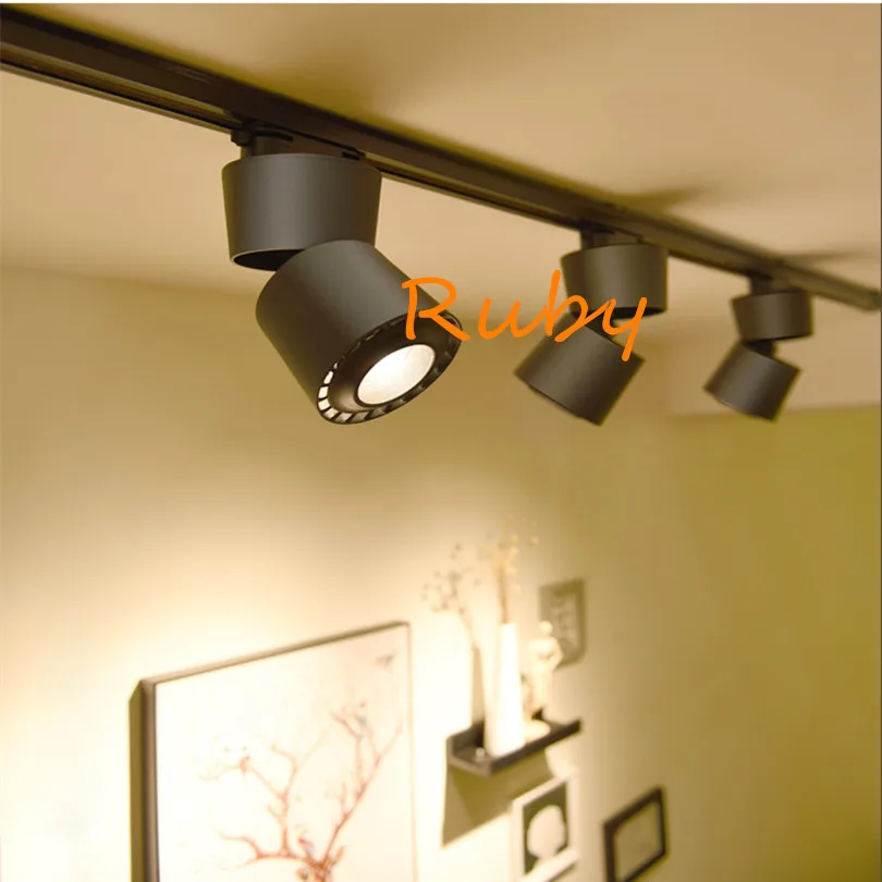 6x Dimmable LED Track Lights 15W 20W CREE Downlights Adjustable 360 Rotatable Surface Mounted Spot Light Free Shipping | Лампы и