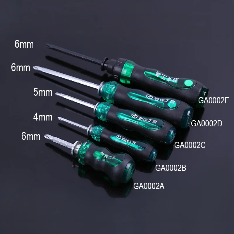 Adjustable Ratchet Screwdriver Slotted Screwdrivers elescopic