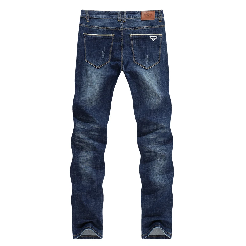 KSTUN Men Jeans Famous Brand 2018 Slim Straight Business Casual Dark Blue Thin Elasticity Cotton Denim Pants Trousers pantalon KSTUN Men Jeans Famous Brand 2018 Slim Straight Business Casual Dark Blue Thin Elasticity Cotton Denim Pants Trousers pantalon